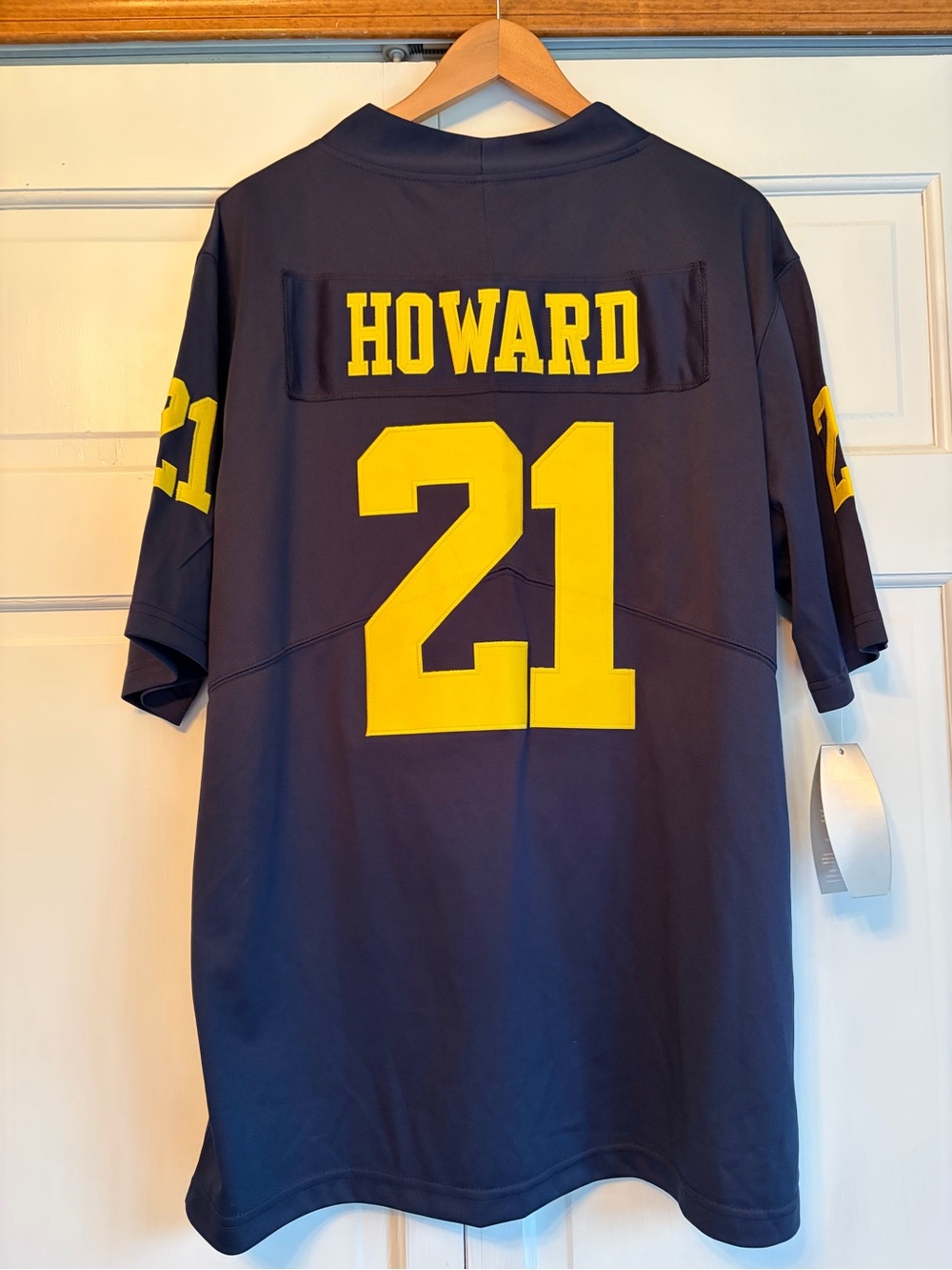 NWT University of Michigan Wolverines Howard Mens Jordan Football Jersey Sz L - Picture 2 of 8